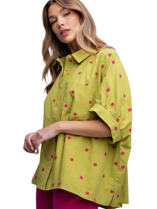 easel Tops - 984:  EASEL NWT TOP AVOCADO (H19)